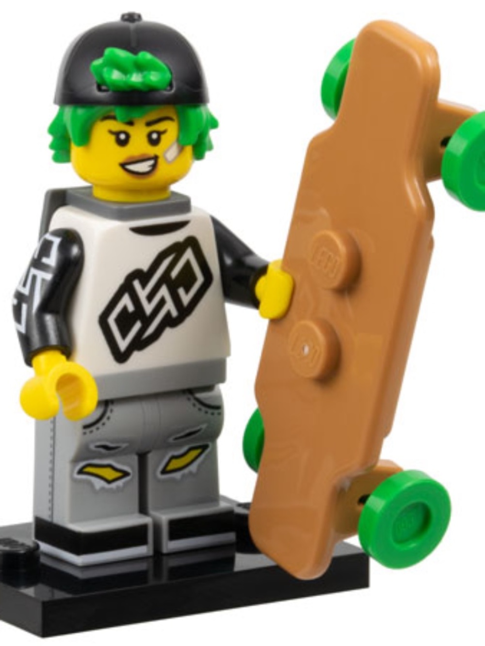 LEGO SERIES 27 "Longboarder" col27-7 With box, pamphlet, accessories.